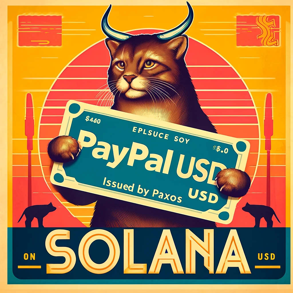 A cat holding a paypal sign